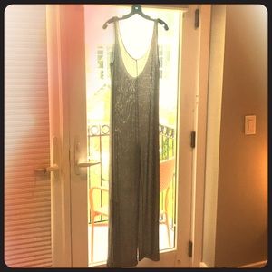 Silver jump suit